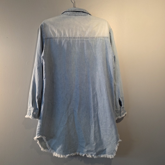 Women's Denim Shirt Dress Size Medium NWOT - Picture 2 of 6